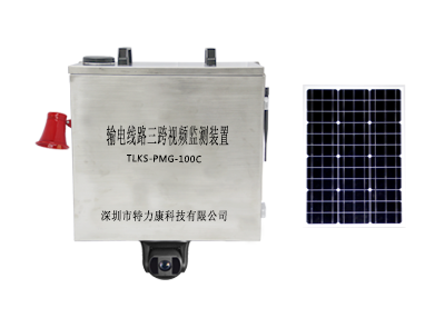 Transmission line three-span video monitoring device